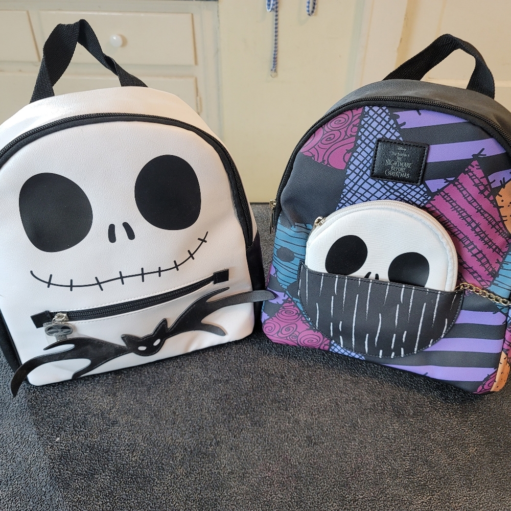 NBC Bioworld Jack & Sally Mini Backpacks